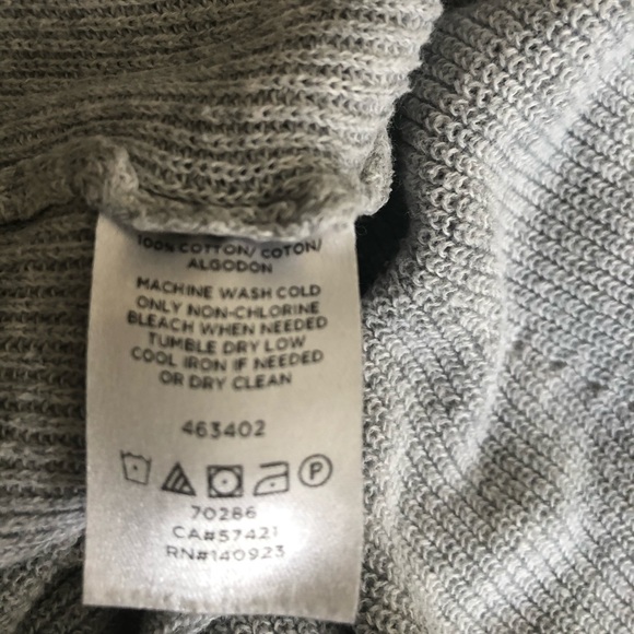 Lou & Grey Heather Gray long sleeved knit pullover size XS - Picture 5 of 8